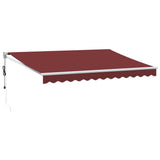 Automatic Retractable Awning Burgundy 350x250 cm 3215304