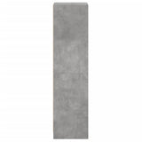 Highboard with Glass Door Concrete Grey 35x37x142 cm 836444