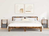 Bedside Table with Drawer 2 pcs Smoked Oak 30.5 x 27 x 59.5 cm 8000621