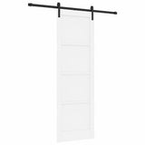 Sliding Door Manual White and black 78 x 232 cm 3333167