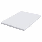 Mattress Topper White 140 x 190 x 7 cm Jaquard Fabric 4106237