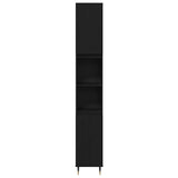 Bathroom Furniture Set 3 pcs Black Oak Engineered Wood 3378515