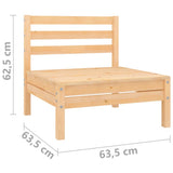 Garden 2-Seater Sofa Solid Pinewood 3082372