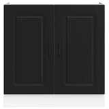 Sink Base Cabinet Kalmar Black 80x46x81.5 cm Engineered Wood 853448