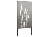 Garden Privacy Screen Floral Rusty 50 x 140 cm Weathering Steel 876314