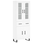 Highboard White 69.5x34x180 cm Engineered Wood 3198553
