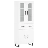 Highboard White 69.5x34x180 cm Engineered Wood 3198553