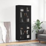 Highboard Black 69.5x34x180 cm Engineered Wood 3198250