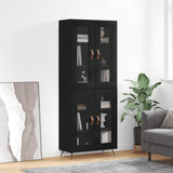 Highboard Black 69.5x34x180 cm Engineered Wood 3198250