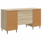 Desk with Shelf Sonoma Oak 142.5 x 50 x 75 cm Engineered Wood 3414587