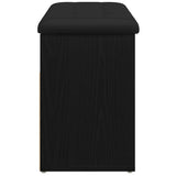 Shoe Bench with Shelf Black 80 x 30 x 45 cm Engineered wood 862989