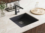 Kitchen Sink Single Basin Granite 43 x 46 x 20 cm Graphite 42053764