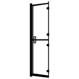 Folding Shower Enclosure ESG 80x140 cm Black 150818