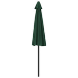 Garden Parasol with Aluminium Pole Green 270x144 cm Half 44588