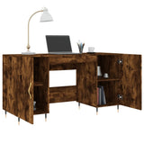 Desk Smoked Oak 140x50x75 cm Engineered Wood 829529