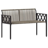 Outdoor Benches 2 -Seater 116 x 56 x 75 cm Poly Rattan 42025353
