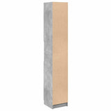 Bathroom Cabinet Concrete Grey 32x34x188.5 cm Engineered Wood 856942