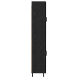 Highboard 2 pcs Black Oak Engineered Wood 3416088