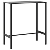 ZNTS Bar Table Black 100x50x110 cm Powder-coated Steel 4009268