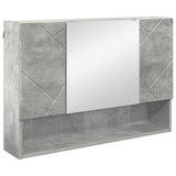 Mirror Cabinet Concrete Grey 80 x 17 x 55 cm Engineered Wood 883357