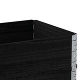 Garden Planter Black 100x50 cm Solid Wood Pine 3295392