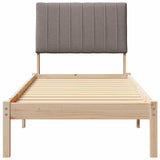 Bed Frame with Headboard Brown 80 x 200 cm Solid Pine Wood 878922