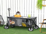 Garden Trolley, Cargo Traile on Wheels, Folding Collapsible Camping Trolley, Outdoor Utility Wagon, T3398P377621