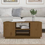 Coffee Table Honey Brown 90x49x40.5 cm Solid Wood Pine 814402