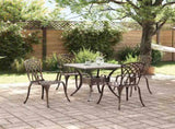 Garden Table Set 5 pcs Bronze Cast Aluminium 3334760
