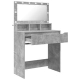 Bedroom Dressing Tables Concrete Grey 80 x 39.6 x 135 cm 888970
