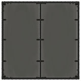 Garden Table Black PE Rattan 90x90 cm Sturdy Garden Table 365586