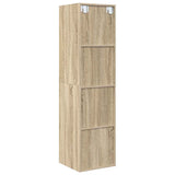 805492 Wall-mounted TV Cabinet Sonoma Oak 37x37x142,5 cm Engineered Wood