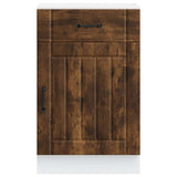 Kitchen Base Cabinet Lucca Smoked Oak Engineered Wood 853722