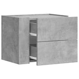 Wall-mounted Bedside Cabinets 2 pcs Concrete Grey 45x30x35 cm 848332