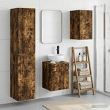 Bathroom Furniture Set 3 pcs Smoked Oak 33 x 34.5 x 160 cm 3406088