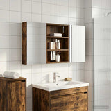 Bathroom Cabinet Set 3 pcs 100 x 10.5 x 50 cm Engineered wood 3403684
