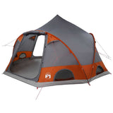 Dome Tent 4-Person with Roof Grey and Orange 505 x 450 x 248 cm 42004022