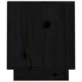 TV Cabinet Black 70x34x40 cm Solid Wood Pine 818239