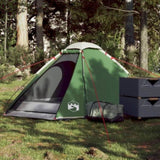 ZNTS Camping Tent Dome 2-Person Green Waterproof 94765