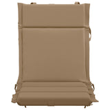 Low Back Chair Cushion GEMERT 6 pcs 100% Polyester Taupe 946521