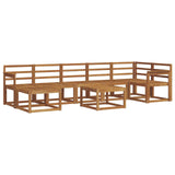 Outdoor Sofa Set 8 pcs Natural Solid Acacia Wood 3366732