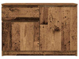 Sideboard with Drawer Old Wood 71x35x65 cm Engineered Wood 861605