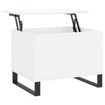 ZNTS Coffee Table High Gloss White 60x44.5x45 cm Engineered Wood 830958
