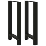 Bar Table Legs Black 2 pcs 50x cm Steel 4013328