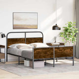 Bed Frame without Mattress 140x200 cm Sonoma Oak Engineered Wood 4100393
