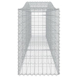 Arched Gabion Basket 400x50x80/100 cm Galvanised Iron 153414
