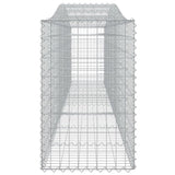 Arched Gabion Baskets 3 pcs 400x50x80/100 cm Galvanised Iron 3145944