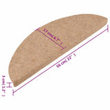 Stair Mats Self-adhesive 20 pcs Beige 56x17x3 cm 3365894