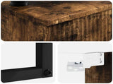 Wall-Mounted Wash Basin Smoked Oak 40 x 35 x 39 cm 890173