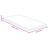 Table Top 50x100x2.5 cm Bamboo 3154992